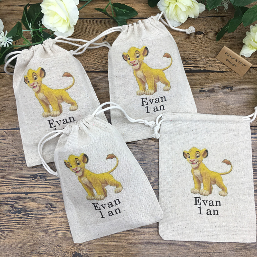 Baby Clothing Bag - 20pcs personalize any cartoon lion Birthday