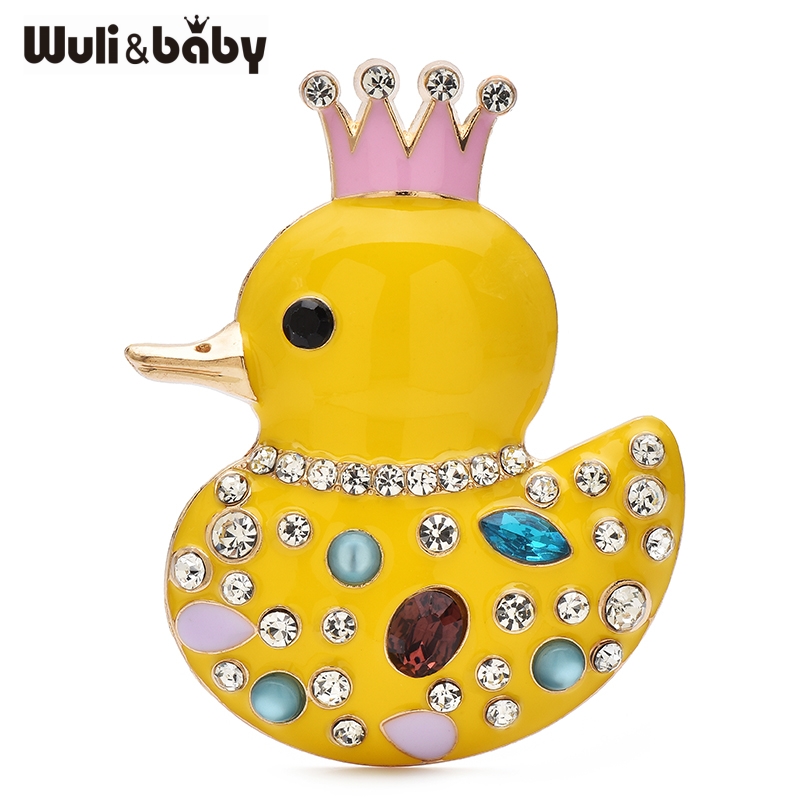 Baby Clothing Bag - Wuli&baby Lovely Wear Crown Duck Brooches