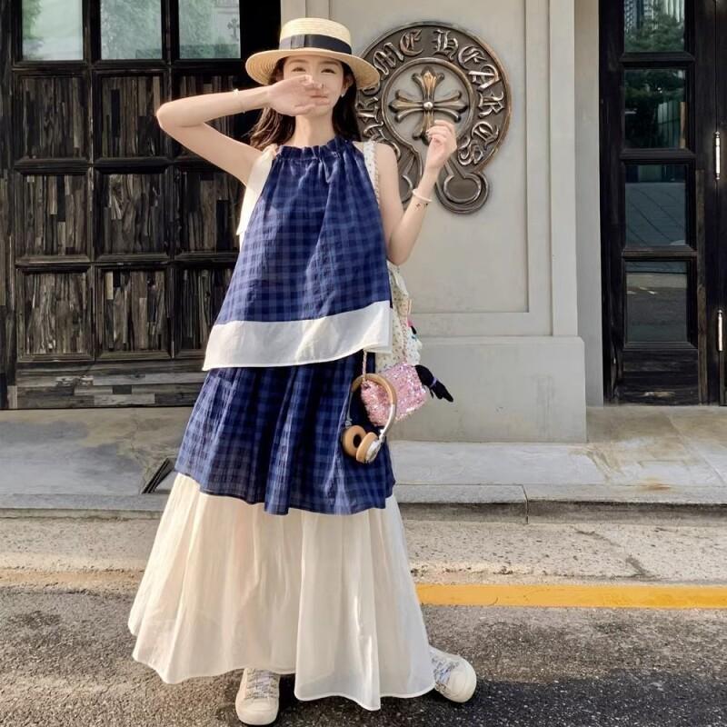Women's Blue Plaid Two Piece S - Summer Short Set review and price