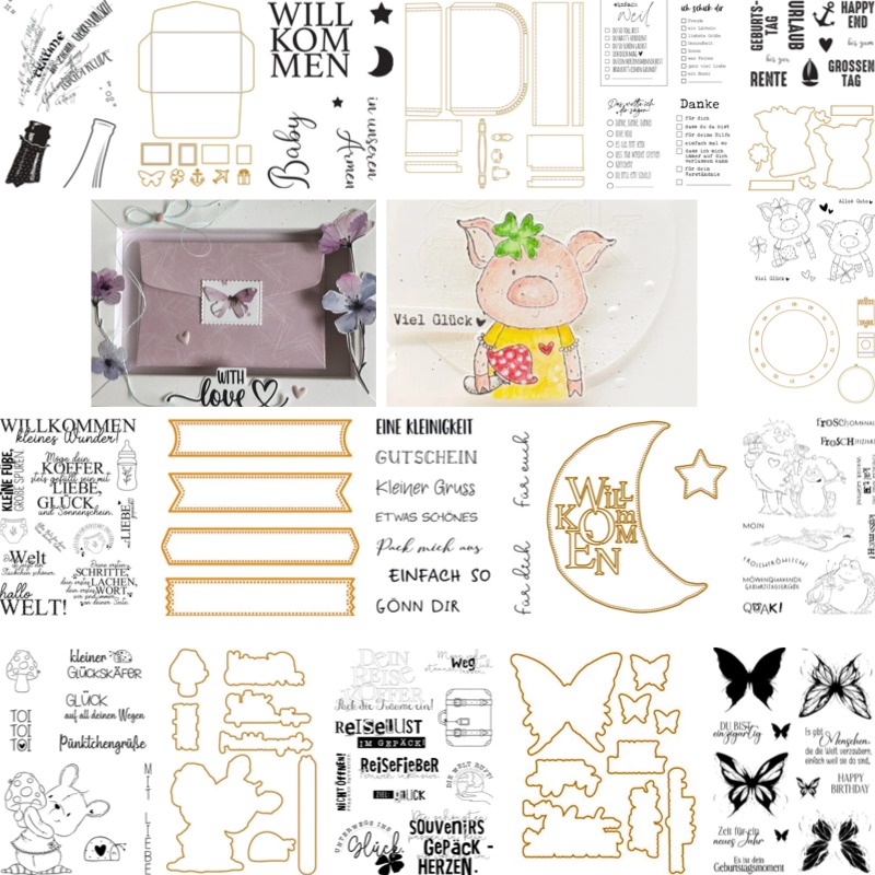 Baby Suitcase Stamps And Dies  - Baby Clothing Bag review and price