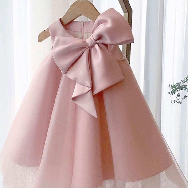 Summer Big Bow Baby Girl Dress - Baby Clothing Essentials review and price