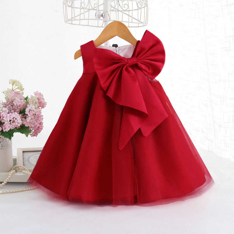 Summer Big Bow Baby Girl Dress - Baby Clothing Essentials review and price