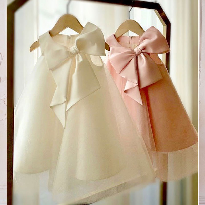 Summer Big Bow Baby Girl Dress - Baby Clothing Essentials review and price