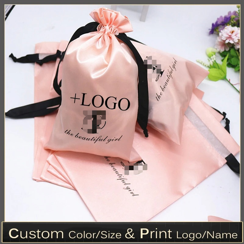 20PCS Baby Pink Silk Satin Pou - Baby Clothing Bag review and price