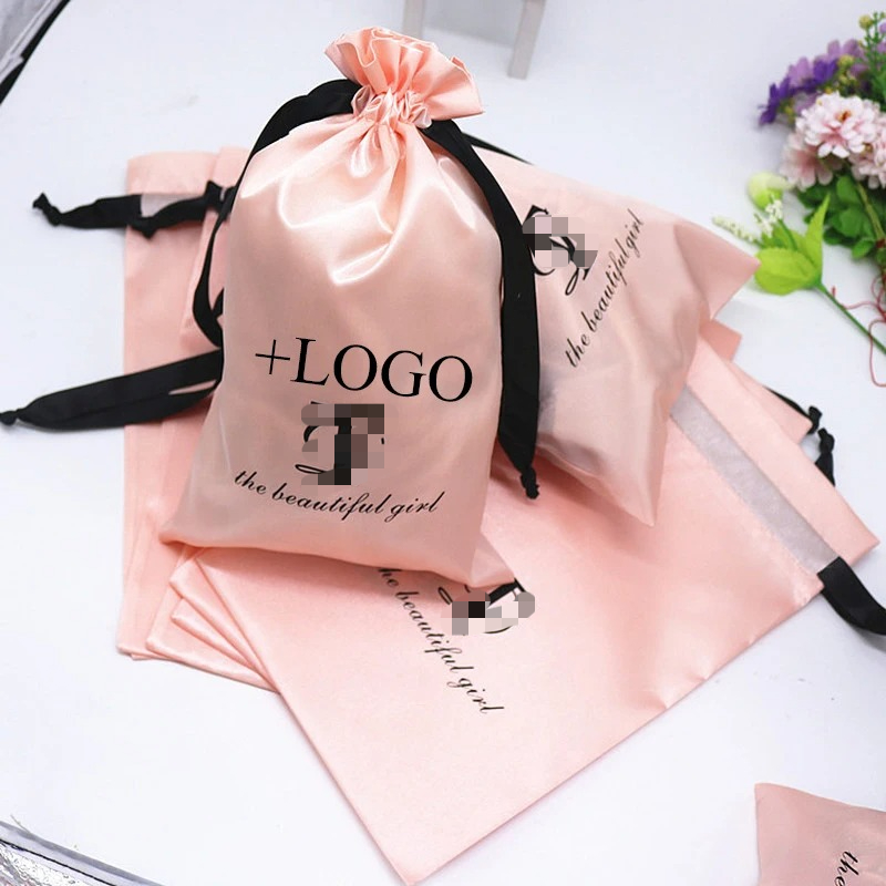 20PCS Baby Pink Silk Satin Pou - Baby Clothing Bag review and price