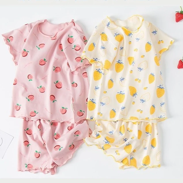 Girls Summer Pajama Set Strawb - Baby Sleep Suit review and price